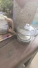 志鸽煮茶器茶台全自动上水煮茶器办公室养生壶恒温壶烧水壶全自动上水37x20一体机烧水壶电热水壶水壶 1L 蒸茶款（烧水+蒸茶）底部上水+蓝光 实拍图