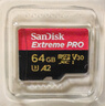 闪迪（SanDisk）64GB TF（MicroSD）存储卡 U3 C10 A2 V30 4K 至尊超极速移动版内存卡 读速200MB/s 实拍图