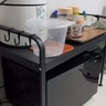 四季沐歌厨房置物架台面微波炉置物架可伸缩烤箱架子家用多层厨房收纳支架 【单层伸缩款】39-63CM+6挂钩 实拍图