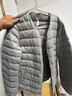 网易严选90鸭绒轻薄羽绒服保暖0压感排骨羽绒内胆防泼水蓄热抗菌外套 A款25新品90鲜绒无领-远山灰 M 实拍图