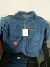 男士牛仔夹克上衣褂子电焊工作服劳保服翻领耐磨工作外套秋冬新款 蓝色 XL 【建议120-135斤】 实拍图