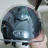 AD新国标认证电动车头盔男女士四季通用电瓶车安全帽男款冬季保暖防雾轻便骑行半盔夏季双镜防晒冬天 新国标【亮黑】黑茶镜 实拍图