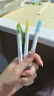 uni三菱 双头荧光记号笔 学生作业手账绘画标记笔彩色笔 细0.4mm粗4mm PUS-103T 1支/袋 浅黄色 实拍图