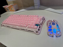 重力星球（GravaStar）机械键盘 破茧75配列无线有线蓝牙三模gasket客制化游戏办公键盘 K1罗斯粉+M1罗斯粉礼盒装 实拍图