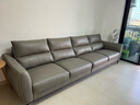 顾家家居真皮沙发客厅头层牛皮小户型1107深空灰四人位组合     实拍图