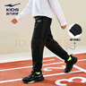 鸿星尔克（ERKE）童装男女童长裤儿童加厚针织长裤保暖正黑170 实拍图
