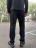安踏加绒男裤运动裤子男士冬季款加厚保暖直筒黑色通勤健身训练长裤 【店长推荐-针织加绒款】基础黑-3 3XL 实拍图
