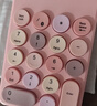 B.O.W航世 K155B 无线蓝牙数字小键盘 财务会计办公 复古圆帽 外接笔记本台式通用键盘 幻彩粉 实拍图