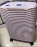 新秀丽（Samsonite）行李箱25英寸拉杆箱简约大波浪箱旅行箱KJ1丁香紫托运密码箱 实拍图