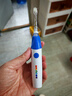 BabySmileRainbow儿童电动牙刷声波清洁振动英语语音互动LED彩虹灯205充电式3岁+ 205牙刷蓝色(含2支刷头) 实拍图