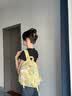 南啵丸双肩包女小背包书包大学生小学生背包户外出游高颜值轻便小书包 奶黄色 实拍图