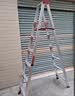 漫堡德铝合金家用梯子加厚折叠人字梯加宽加固爬梯楼梯双侧梯工程专用 升级加固款2.5米+底部加撑 实拍图