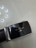 七匹狼皮带男士自动扣腰带时尚真牛皮裤腰带纯商务休闲青年中年简约裤带 黑色款【送礼佳选】 实拍图