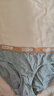 蕉内（Bananain）301S女士三角精梳棉内裤撞色腰带7A抗菌中腰本命马年红色礼盒3件 【加弹款】橙腰-花灰色系 3条 XL 实拍图