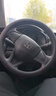 四万公里汽车方向盘套四季通用翻毛皮保护套新款麂皮绒车把套O型-黑纯色 实拍图