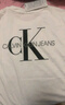 Calvin KleinJeans夏季男装休闲时尚ck字母叠印舒适纯棉圆领内搭短袖T恤上衣 YAF-白色 XL （推荐165-180斤） 实拍图