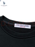 U.S. POLO ASSN.卫衣男春秋季新款圆领运动休闲服外套保罗男士t恤上衣服黑4XL 实拍图