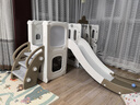 哈比树 儿童滑滑梯室内家用幼儿园玩具加厚加长滑梯秋千画板猫咪三合一 实拍图