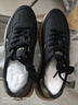 星期六男鞋头层牛皮透气小白鞋男轻便运动鞋百搭休闲鞋男 黑杏色  40  实拍图