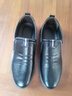 【100%真软皮】特价清仓处理断码捡漏男鞋百搭商务休闲皮鞋爸爸鞋 一脚蹬黑色 42 (260mm) 实拍图