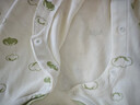 婧麒（JOYNCLEON）新生婴儿衣服纯棉秋款初生男女宝宝春秋睡衣分体打底内衣套装 棉花球绿色 【高腰款】 90 cm 实拍图