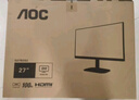 AOC 27英寸 120Hz IPS HDRMode HDMI 低蓝光不闪 可壁挂 三边微边 超薄节能办公电脑显示器 27B35H 实拍图