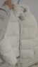 森马【羽绒服福袋】羽绒服男冬季轻薄外套时尚设计感上衣保暖 F款-本白（白鸭绒，无围巾）10101 M 实拍图