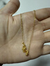 周六福蛇来运转黄金项链女生肖蛇足金吊坠生日礼物计价A0613100 约3.55g 实拍图