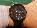 乔治伯爵（GEORGCOUNT）手表男2025新款青少年男士初高中学生夜光防水考试专用石英表男款 黑壳黑面网带+日历+星期+夜光 实拍图