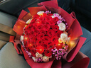 琐拉鲜花速递玫瑰花束求婚生日礼物送女友全国同城花店配送 52朵红玫瑰花束-喜爱 实拍图