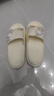 卡帝乐鳄鱼拖鞋女踩屎感凉拖鞋外穿家居洗澡凉拖鞋一字拖 1479 白色 40-41 实拍图