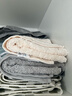 亚光毛巾纯棉A类埃及长绒棉柔软亲肤吸水加厚超柔面巾2条装米/灰 实拍图