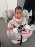 Heekin德国 儿童安全座椅汽车用0-4-12岁婴儿宝宝360度旋转ISOFIX硬接口 时尚粉(ISOFIX+360度旋转) 实拍图