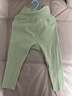 Aengbay昂贝 德绒高腰护肚裤大pp裤新生儿秋裤大屁屁裤宝宝打底裤秋冬 绿色 100 cm 实拍图