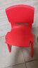 舒怡然 大中小学生塑料椅子靠背加大加厚培训班桌椅家用椅胶凳子 新款加厚靠背椅红色坐高35cm 小 实拍图