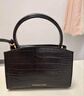CHARLES&KEITH鳄鱼纹凯莉包手提斜挎婚包包女包生日礼物CK2-50270880-1 Black黑色 S 实拍图