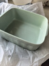 北鼎（Buydeem）陶瓷饭盒猪猪盒便携便当盒保鲜盒带饭餐盒微波炉可用蒸锅烤箱适用 18cm 浅杉绿 实拍图