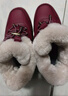 足力健老人鞋雪地靴高帮加厚棉鞋羊毛鞋2296303D 女/雅致红 39 实拍图