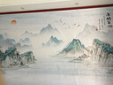 定制山水电视背景墙壁纸简约现代大气影视墙壁布装饰壁画客厅沙发 03款 【豪华必备】18D超浮雕真丝布 实拍图