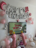 新新精艺 生日装饰气球周岁场景布置快乐告白成人女孩儿童派对表白带灯 实拍图