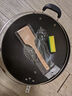 炒锅不粘锅晶钻平底炒锅无油烟家用炒菜锅电磁炉煤气灶通用锅具 34CM带盖适合4-7人使用【加厚】 砖石炒锅 实拍图