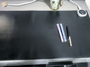 梦多福暖桌垫加热桌垫加长加大加热鼠标垫发热桌垫暖手电热垫学生办公室 曜石黑 高端皮+六档数显【80*33】 大面积发热 实拍图