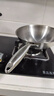 美厨（maxcook）304不锈钢炒锅 带盖锅具30cm三层钢锅 电磁炉燃气炉通用MCC7911 实拍图