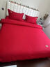 新婚喜庆200S全棉长绒棉四件套简约高端红色床单被套结婚床上用品 素雅婚典【精美礼盒包装】 1.5米床单款（适合被芯200*230） 实拍图