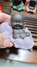 陶云尚可爱小和尚茶宠摆件紫砂小沙弥可养手工茶玩茶具茶桌摆件花盆摆件 禅卧 大肚弥勒佛 实拍图