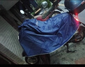 雨航（YUHANG）电动车雨衣雨披单人男女成人电瓶车加大加厚防暴雨雨披 藏青色 实拍图