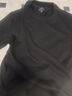 1号会员店（One's Member） 240g重磅新疆棉透气吸湿柔软10A抗菌A类男士长袖T恤 黑色 XL 实拍图