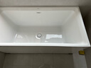 九牧（JOMOO） 浴缸家用成人小户型洗澡泡澡池浴室沐浴独立亚克力方形艺术浴缸 1.4m方形薄边独立浴缸YR10614 实拍图