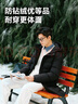京东京造羽绒服男鸭绒加厚防寒工装面包服短款冬季外套衣服 灰色 XL 实拍图