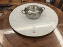 芝梵饭菜保温板加热菜板保温板暖菜板家用带电磁炉火锅暖菜板+火锅+自动旋转家庭旋转餐桌加热转盘 大理石纹丨88CM【电动+手动旋转】3000W火锅 实拍图